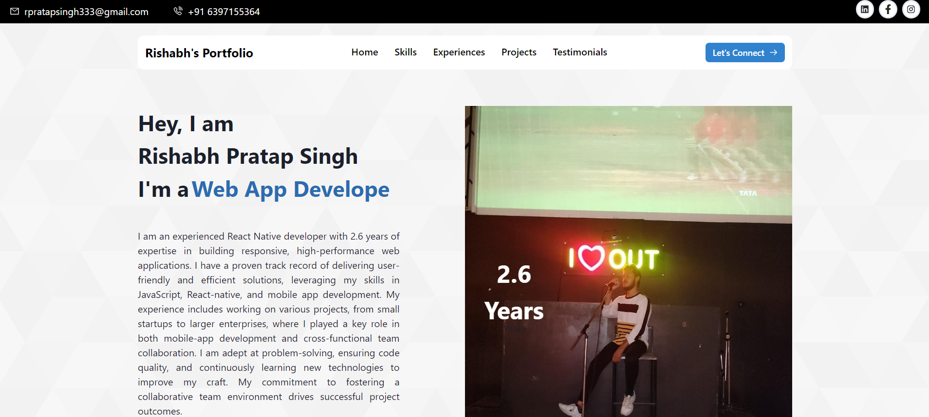 Personal Portfolio Website